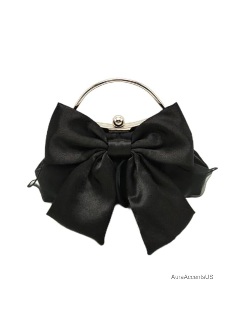 Ruched Silk Clutch Evening Bag With Chain Strap, Wristlet Crossbody